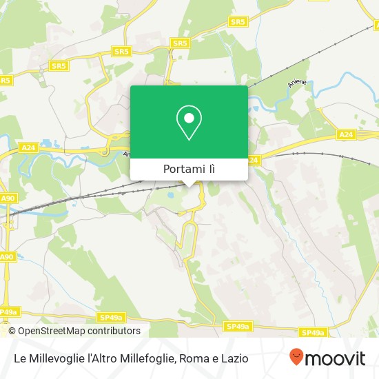 Mappa Le Millevoglie l'Altro Millefoglie