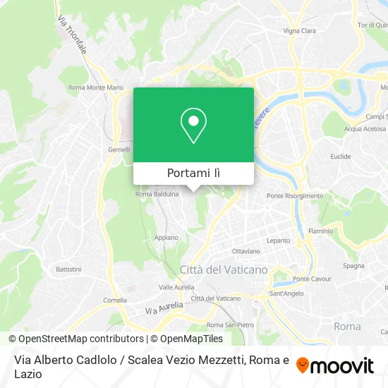 Mappa Via Alberto Cadlolo / Scalea Vezio Mezzetti