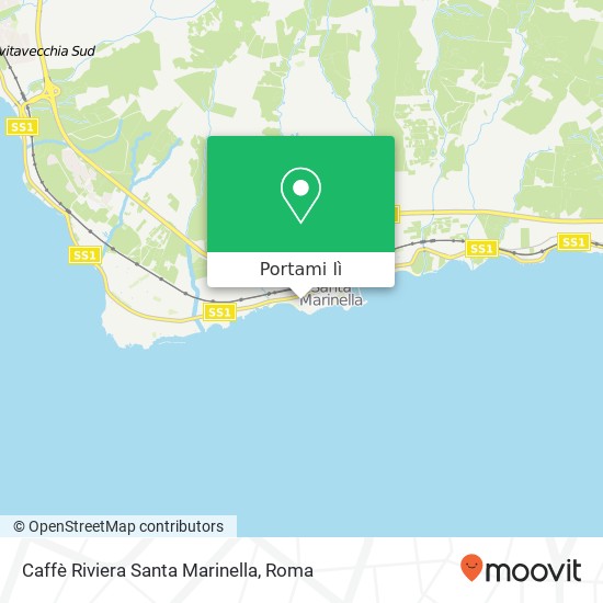 Mappa Caffè Riviera Santa Marinella