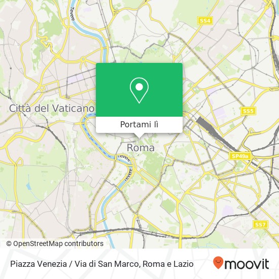 Mappa Piazza Venezia / Via di San Marco