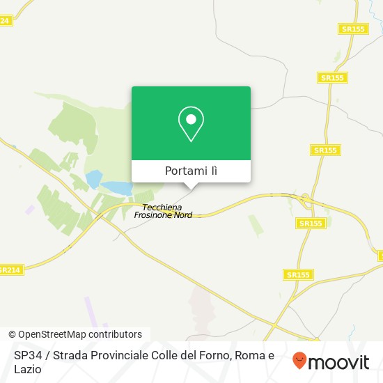 Mappa SP34 / Strada Provinciale Colle del Forno