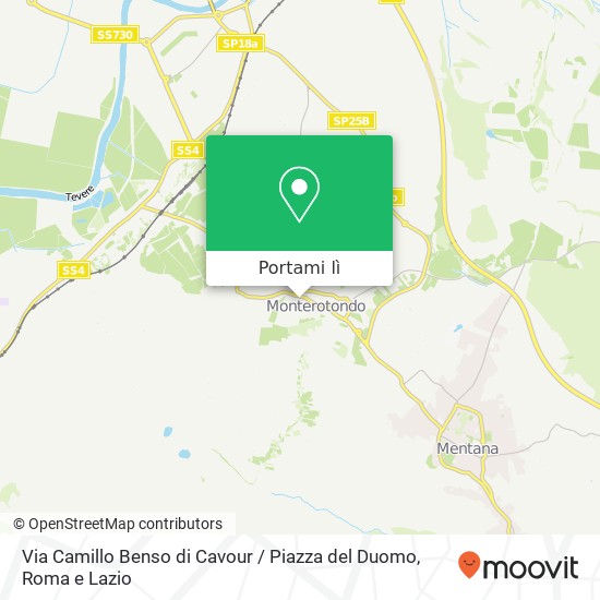 Mappa Via Camillo Benso di Cavour / Piazza del Duomo