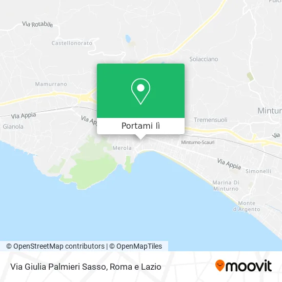 Mappa Via Giulia Palmieri Sasso