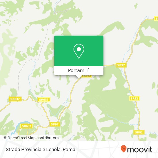 Mappa Strada Provinciale Lenola