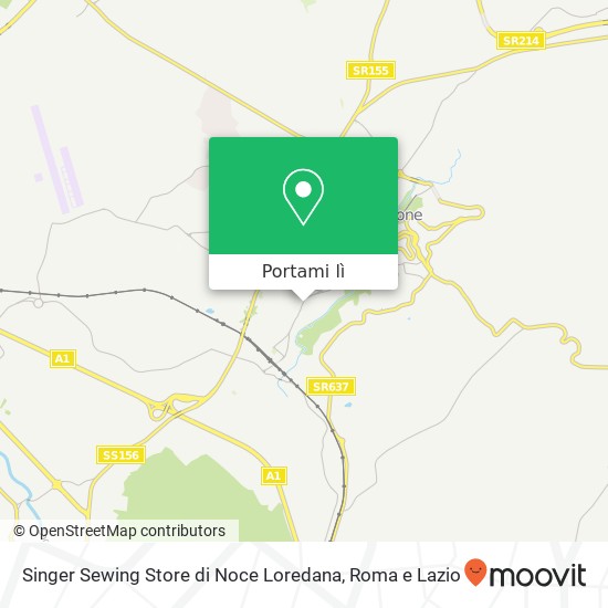 Mappa Singer Sewing Store di Noce Loredana