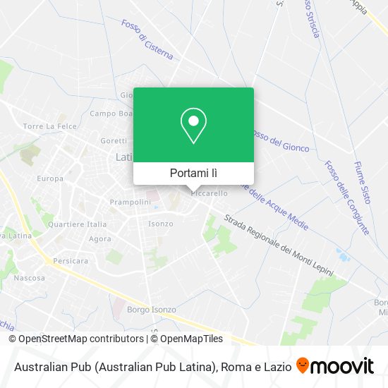 Mappa Australian Pub (Australian Pub Latina)