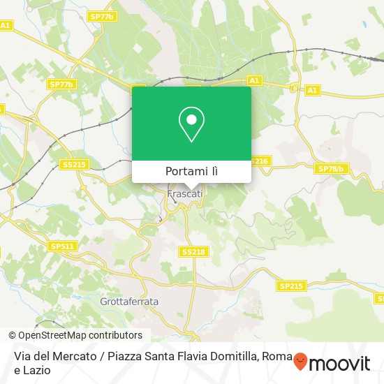 Mappa Via del Mercato / Piazza Santa Flavia Domitilla