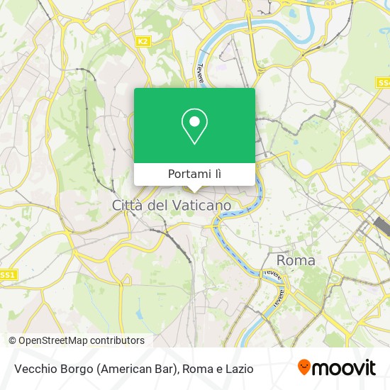 Mappa Vecchio Borgo (American Bar)