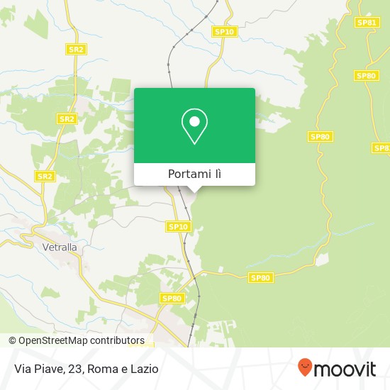 Mappa Via Piave, 23