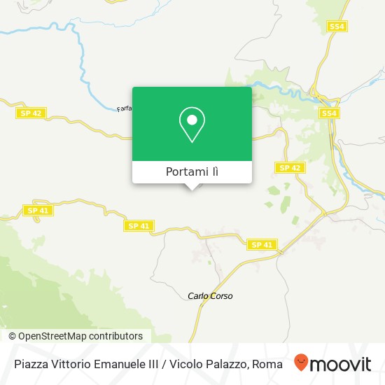 Mappa Piazza Vittorio Emanuele III / Vicolo Palazzo
