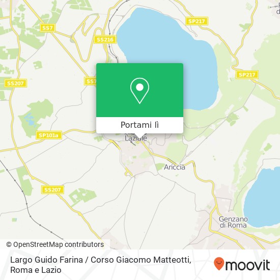 Mappa Largo Guido Farina / Corso Giacomo Matteotti