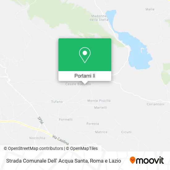 Mappa Strada Comunale Dell' Acqua Santa