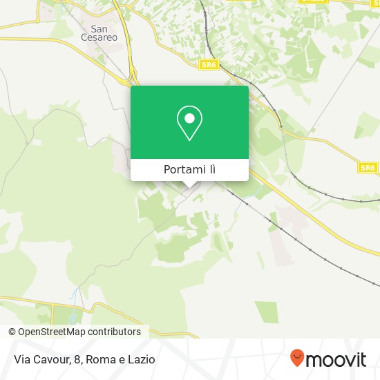 Mappa Via Cavour, 8