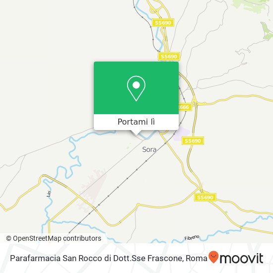 Mappa Parafarmacia San Rocco di Dott.Sse Frascone