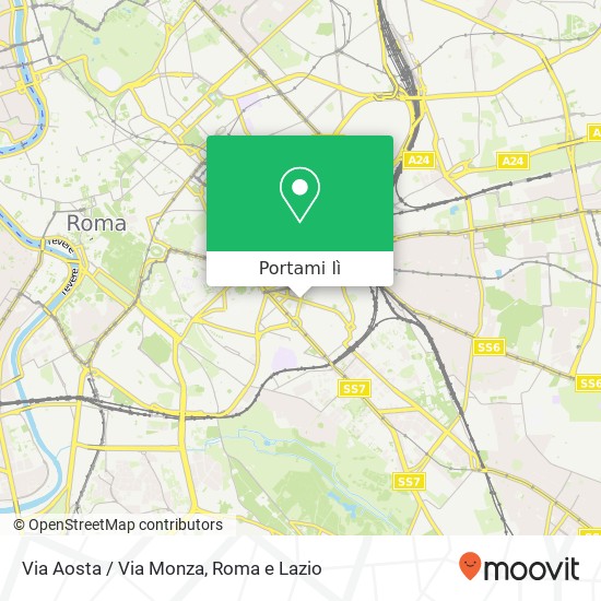 Mappa Via Aosta / Via Monza