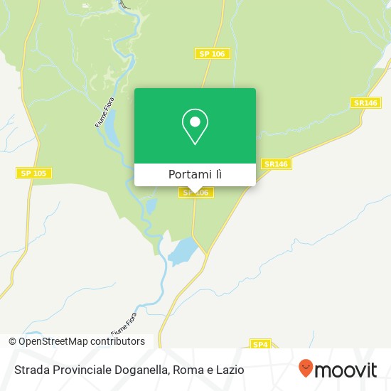 Mappa Strada Provinciale Doganella