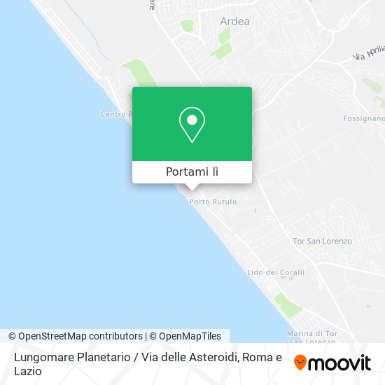 Mappa Lungomare Planetario / Via delle Asteroidi