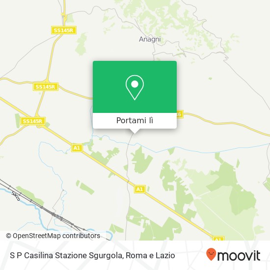 Mappa S P Casilina Stazione Sgurgola