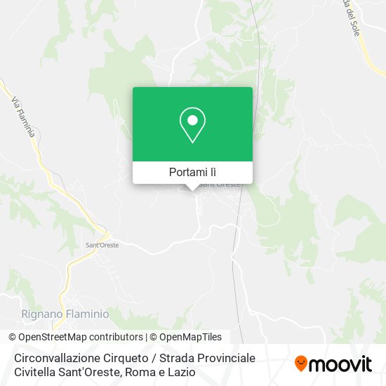 Mappa Circonvallazione Cirqueto / Strada Provinciale Civitella Sant'Oreste