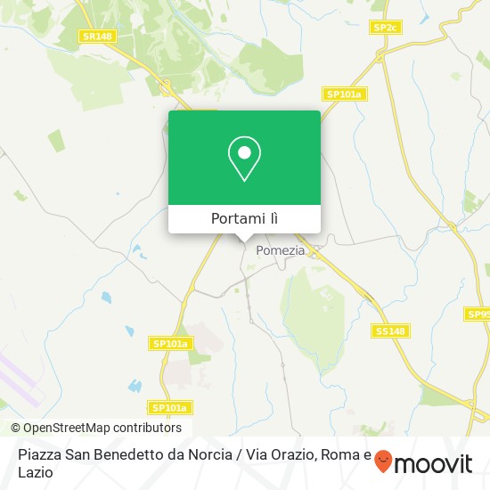Mappa Piazza San Benedetto da Norcia / Via Orazio