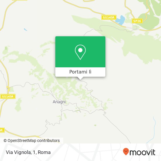Mappa Via Vignola, 1
