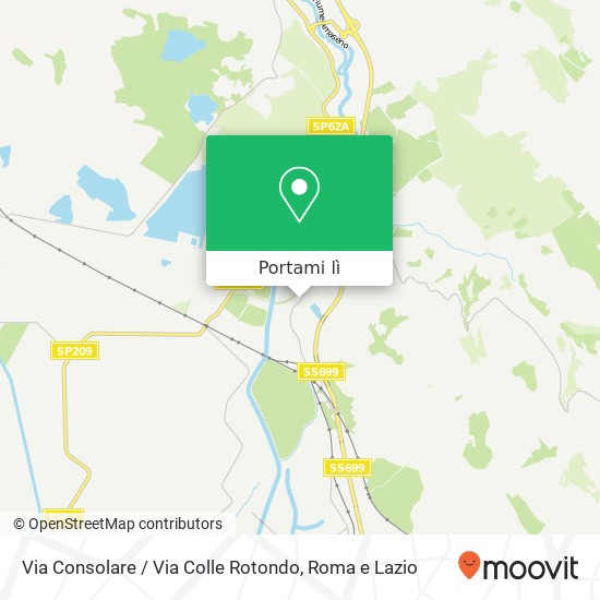 Mappa Via Consolare / Via Colle Rotondo