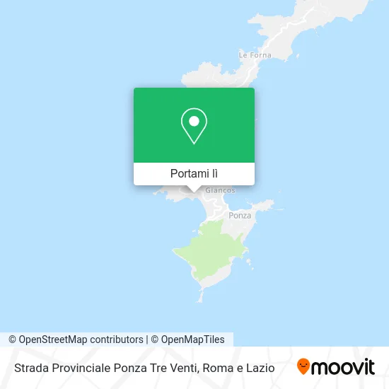 Mappa Strada Provinciale Ponza Tre Venti