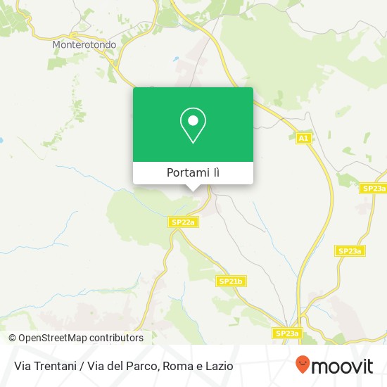 Mappa Via Trentani / Via del Parco