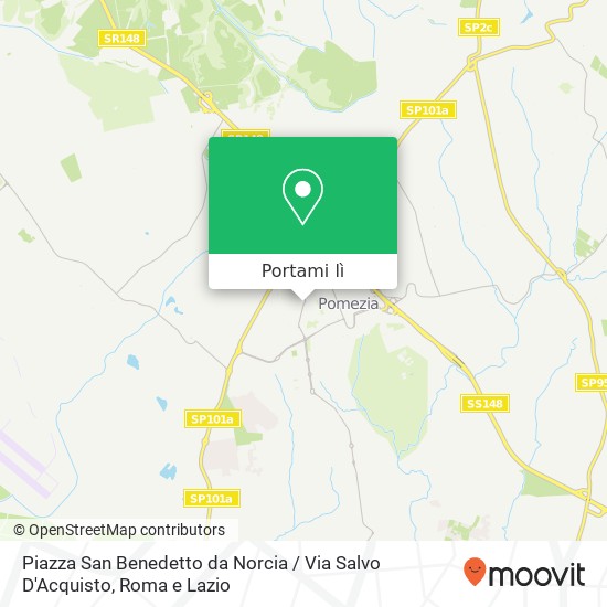 Mappa Piazza San Benedetto da Norcia / Via Salvo D'Acquisto