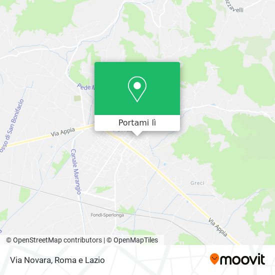Mappa Via Novara