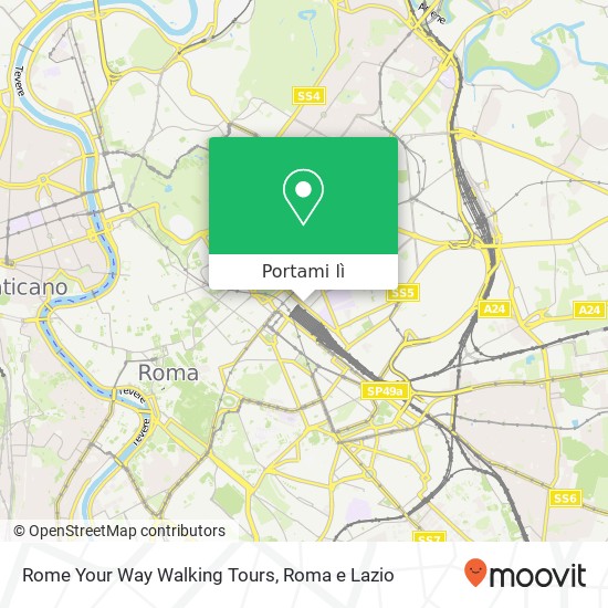 Mappa Rome Your Way Walking Tours