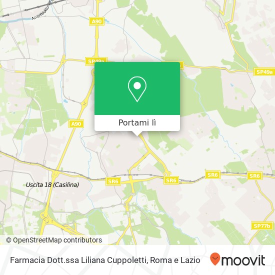 Mappa Farmacia Dott.ssa Liliana Cuppoletti