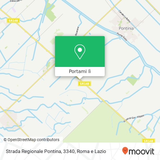 Mappa Strada Regionale Pontina, 3340