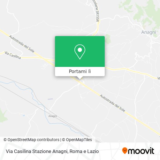 Mappa Via Casilina Stazione Anagni