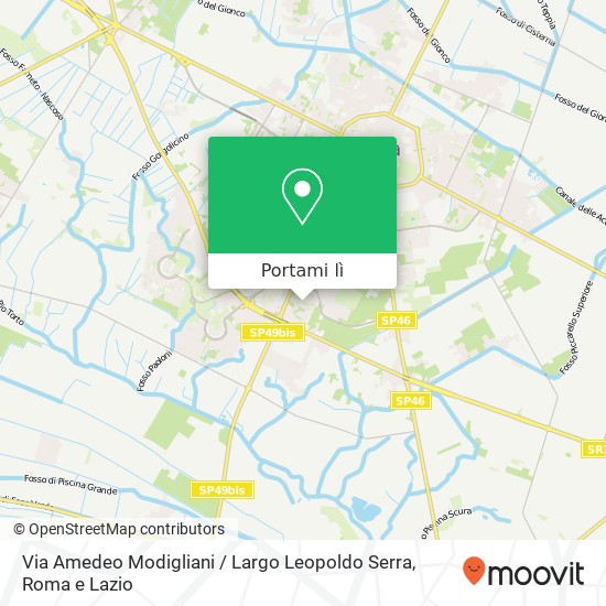 Mappa Via Amedeo Modigliani / Largo Leopoldo Serra
