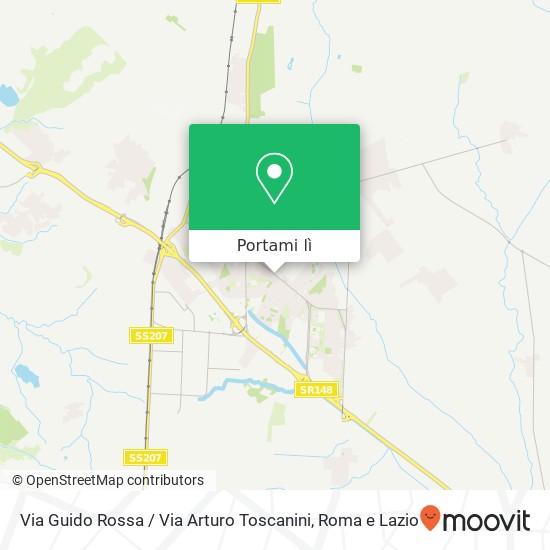 Mappa Via Guido Rossa / Via Arturo Toscanini