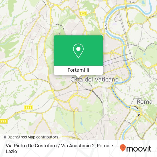 Mappa Via Pietro De Cristofaro / Via Anastasio 2