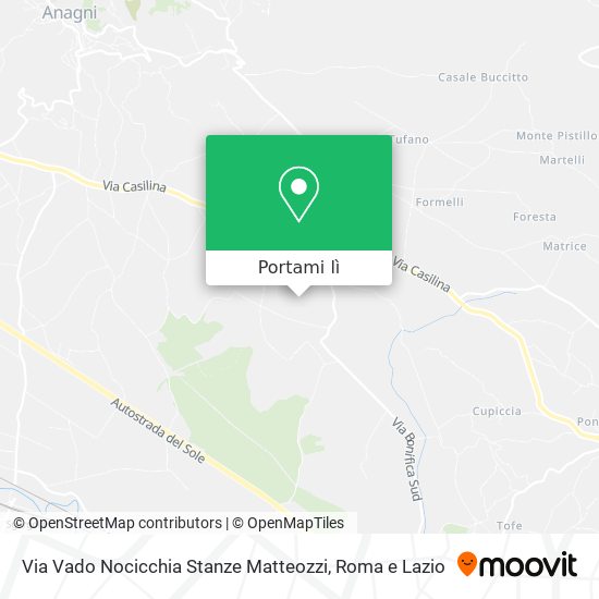 Mappa Via Vado Nocicchia Stanze Matteozzi