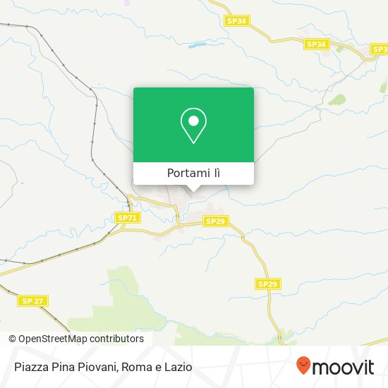 Mappa Piazza Pina Piovani