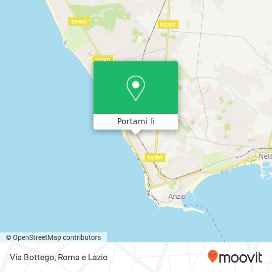 Mappa Via Bottego