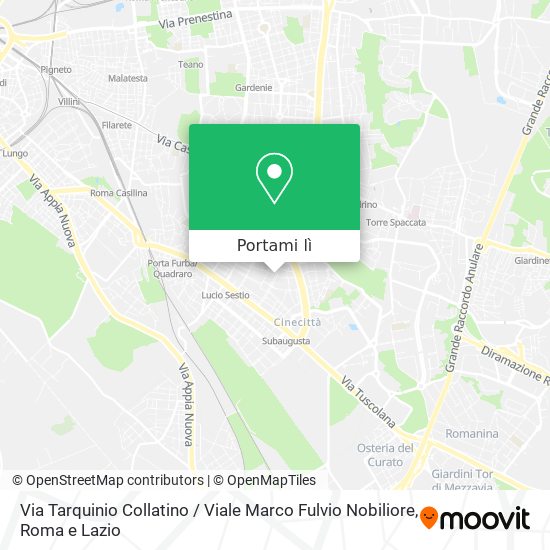 Mappa Via Tarquinio Collatino / Viale Marco Fulvio Nobiliore