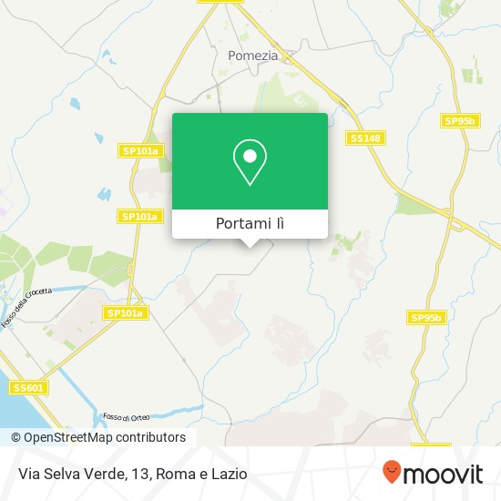 Mappa Via Selva Verde, 13