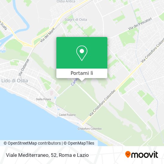 Mappa Viale Mediterraneo, 52