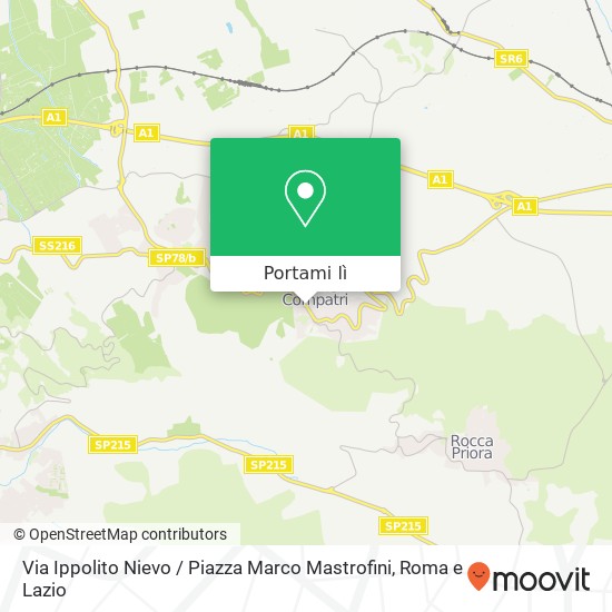 Mappa Via Ippolito Nievo / Piazza Marco Mastrofini