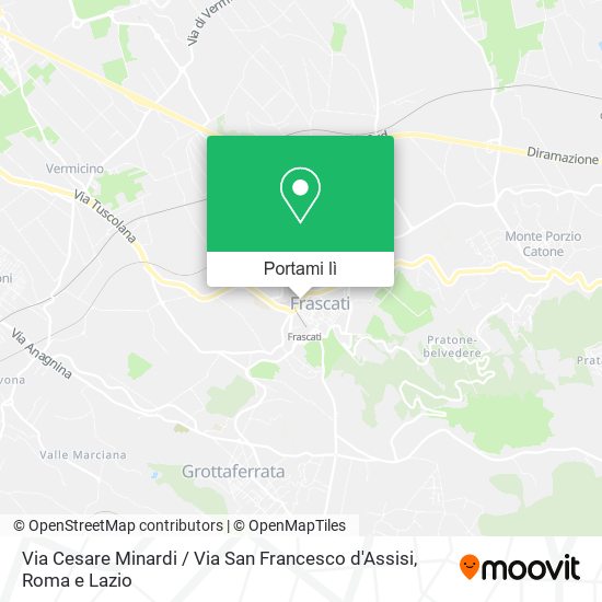 Mappa Via Cesare Minardi / Via San Francesco d'Assisi