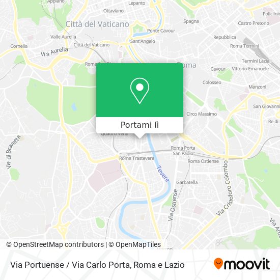 Mappa Via Portuense / Via Carlo Porta