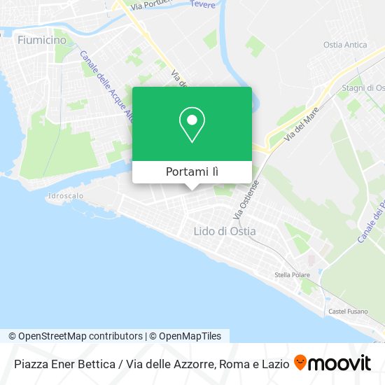 Mappa Piazza Ener Bettica / Via delle Azzorre