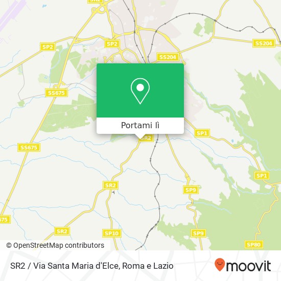 Mappa SR2 / Via Santa Maria d'Elce