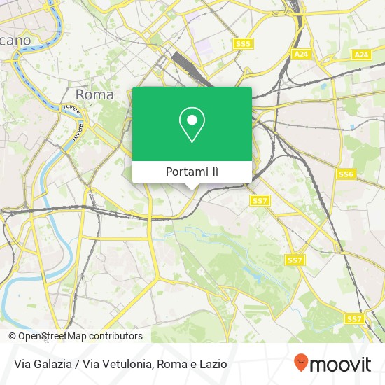 Mappa Via Galazia / Via Vetulonia
