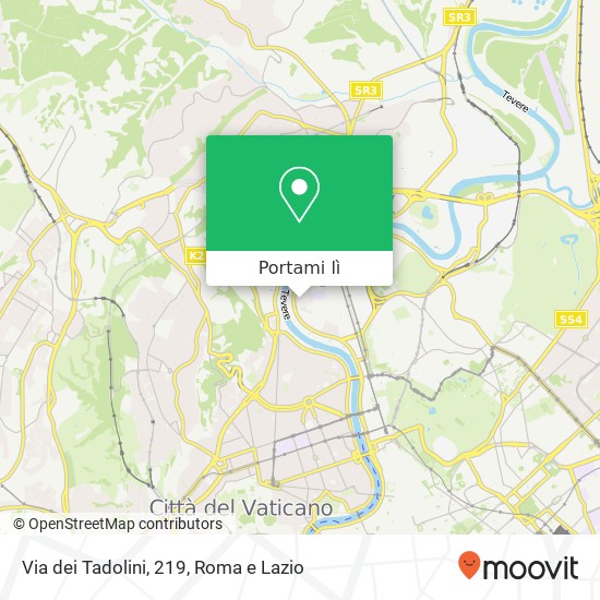 Mappa Via dei Tadolini, 219